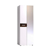 Норвуд 54 (спальня) Шкаф для одежды Зеркало / Стандарт Белый - Орех шоколадный