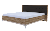 Кара 1 (спальня) Кровать со стационарным основанием (1800) металл Дуб Табачный Craft/Велюр