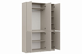 МИРЕН Шкаф ШК-003 (3 ств.) Корпус - Кашемир 5981 BS  Фасад МДФ - матовая Моно керамика