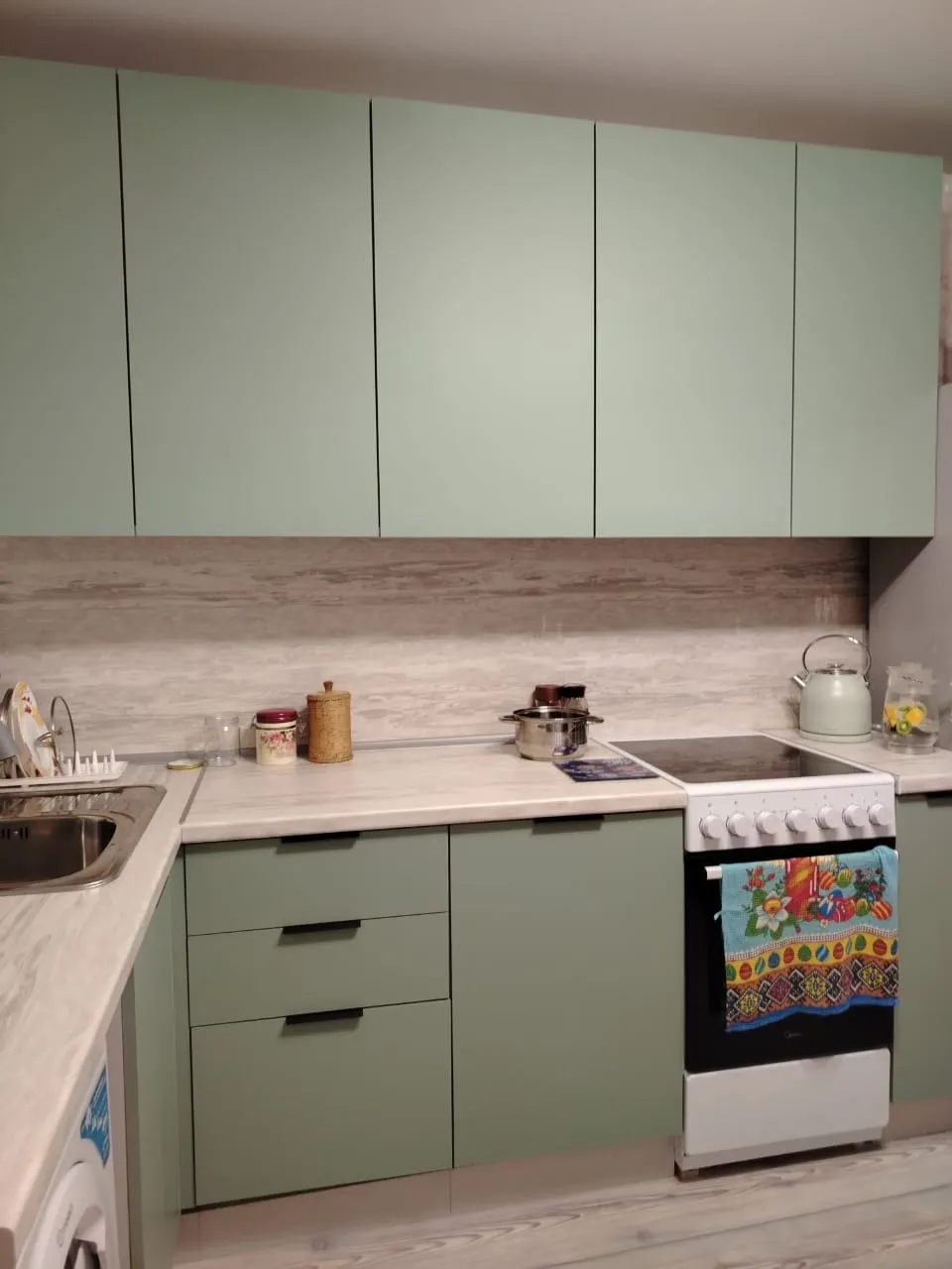 Кухня Агата 1,6*2,4м проект г.Киселевск