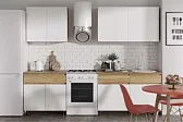Квик-Степ Кухня 2,0 м. Корпус ЛДСП - Дуб Крафт золотой