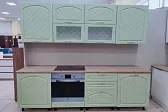 Кухня Хлоя NEO МДФ 2400 Дуб фактурный олива/Белый//Междуреченск