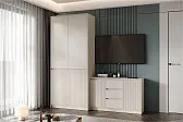 МИРЕН Комод КМ-003 Корпус - Кашемир 5981 BS  Фасад МДФ - матовая Моно керамика