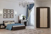 СОФИЯ Кровать КР 1400 2000*1400 с настилом ЛДСП Венге - Белфорт