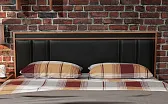 Nature 308 (спальня) Кровать Люкс (1400) Дуб табачный Craft-Черный