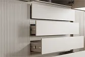 МИРЕН Шкаф ШК-004 (4 ств.) Корпус - Кашемир 5981 BS  Фасад МДФ - матовая Моно керамика