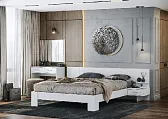 ЭВА КР-007 (Кровать) 1.6 м Сп.место Д.2000 х Ш.1600 Корпус - Белый (Гладкий)