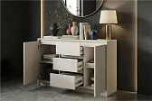 МИРЕН Комод КМ-003 Корпус - Кашемир 5981 BS  Фасад МДФ - матовая Моно керамика