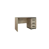 Oslo 84 (гостиная) Стол письменный Дуб Серый Craft - Черный