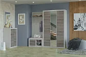 ОКТАВА Вешалка 940 (прихожая) Клабхаус серый