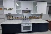 Кухня Орхидея 2600 Лофт белый/Лофт Блек/Белый//Орбита