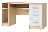 ПКС-4 Стол письменный Дуб сонома/белый глянец ЛДСП