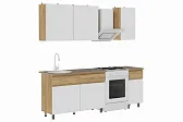 Квик-Степ Кухня 1,6 м. Корпус ЛДСП - Дуб Крафт золотой