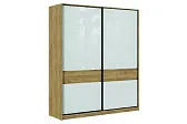 БОСТОН ШК-005 Шкаф-купе МДФ (Комплект) Корпус - Дуб Крафт золотой  Фасад МДФ - глянцевая Белый