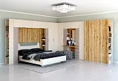 FEDERICA СКР секция для кровати 1600 Сатин/Дуб эвок
