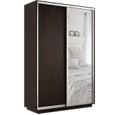 Шкаф-Купе двухдверный Экспресс 2200/1400/60 ДСП Венге /Зеркало