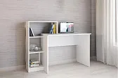 Компьютерный стол Квартет-2 Белый с тиснением"Древесные поры"