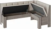 Скамья угловая Ганновер Дуб Сонома трюфель/Рогожка Capri Бежевая
