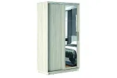 СТОУН Шкаф-купе Зеркало 1200 Корпус - Дуб Крафт белый
