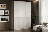 МИРЕН Шкаф ШК-003 (3 ств.) Корпус - Кашемир 5981 BS  Фасад МДФ - матовая Моно керамика