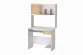 Компьютерный стол Грета 4 белый/Дуб крафт золотой