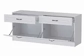 Гостиная Апполия Тумба ТВ Белый дуб/Белый