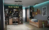 Nature 86 (молодежная) Стол приставной угловой Дуб табачный Craft - Мокко