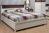 Норвуд 33 (спальня) Кровать 1400 Белый - Орех шоколадный