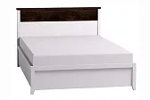 Норвуд 33 (спальня) Кровать 1400 Белый - Орех шоколадный
