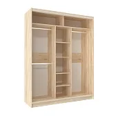 Шкаф-купе 1800 Домашний лдсп/лдсп Дуб Сонома