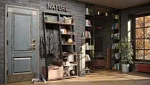 Nature 77 (прихожая) Вешалка Дуб табачный Craft-Черный