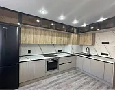 Модульная кухня Рустик натур Силк Камелия