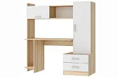 ПКС-7 Уголок школьника Дуб сонома/белый глянец ЛДСП