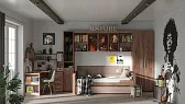 Nature 84 (молодежная) Стол письменный Дуб табачный Craft-Черный