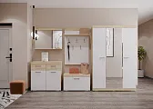 СОНАТА Прихожая Вешалка ВШС-800 Сонома-Белый глянец