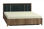 Nature 308 (спальня) Кровать Люкс (1400) Дуб табачный Craft-Черный