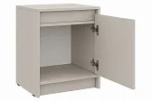 МИРЕН Тумба прикроватная ТМ-001 Корпус - Кашемир 5981 BS  Фасад МДФ - матовая Моно керамика