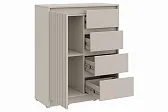 МИРЕН Комод КМ-002 Корпус - Кашемир 5981 BS  Фасад МДФ - матовая Моно керамика