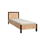 BAUHAUS 5 (спальня) Кровать (900) Дуб сонома-Орех шоколадный