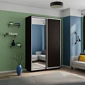 Шкаф-Купе двухдверный Экспресс 2200/1400/60 ДСП Венге /Зеркало