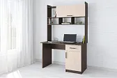 Компьютерный стол Квартет-10 венге/дуб молочный