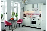 АДЕЛЬ Кухня 2,0 м. Корпус - Дуб Крафт белый  Фасад ЛДСП - Дуб Крафт белый