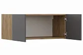 БОСТОН ЛАЙТ Антресольная секция Корпус - Дуб Крафт золотой К003  Фасад ЛДСП - Серый Шифер