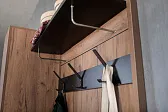 Nature 76 (прихожая) Вешалка Дуб табачный Craft-Черный