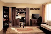 Sherlock 115 (гостиная) Стол письменный Орех шоколадный