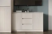 МИРЕН Комод КМ-003 Корпус - Кашемир 5981 BS  Фасад МДФ - матовая Моно керамика