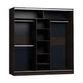 Strike 2000 Шкаф-купе зеркало/лдсп Венге