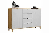 Комод Роттердам-5 Дуб бунратти / белый