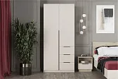 ВЕНТУРО Шкаф ШК-001 (2-ств, с ящиками) Корпус - Кашемир 2,75