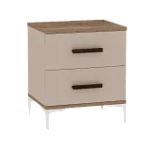 Кара 2 (спальня) Тумба прикроватная Дуб Табачный Craft/Велюр